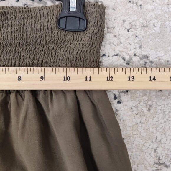 Thyme Maternity Women's Shorts Size S Brown Casual Elasticated Smocking Waist - Picture 5 of 7